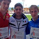 Men - Parshin, Minei e Martin in attesa della premiazione